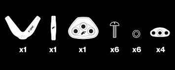 F-One V-Strap Foil-boards x3 Self tap