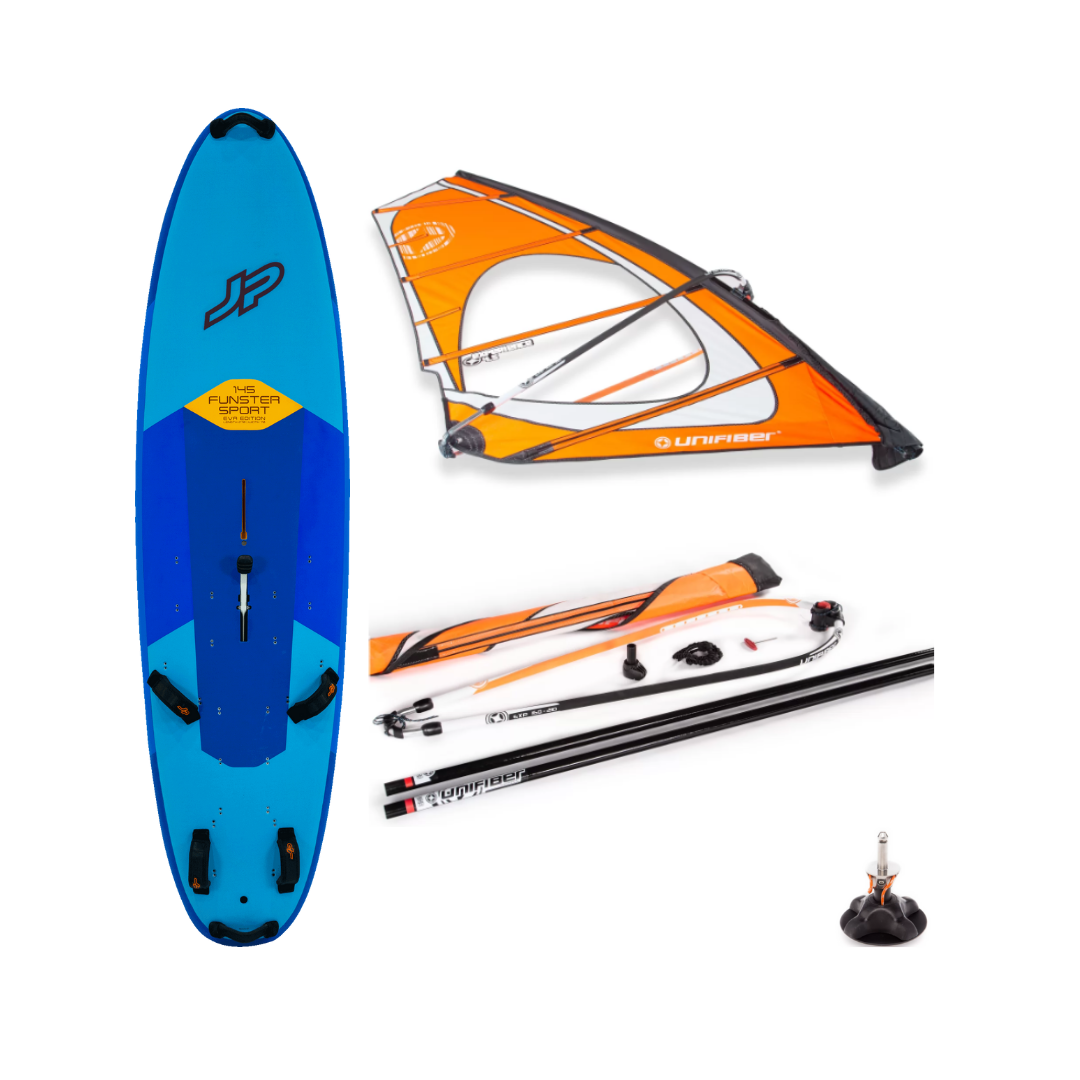 Beginner Windsurf Package with Unifiber rig SHQ Boardsports